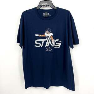 BREAKING T MENS Houston Texans Derek Stingley Jr T-shirt 2XL Navy Blue NWOT